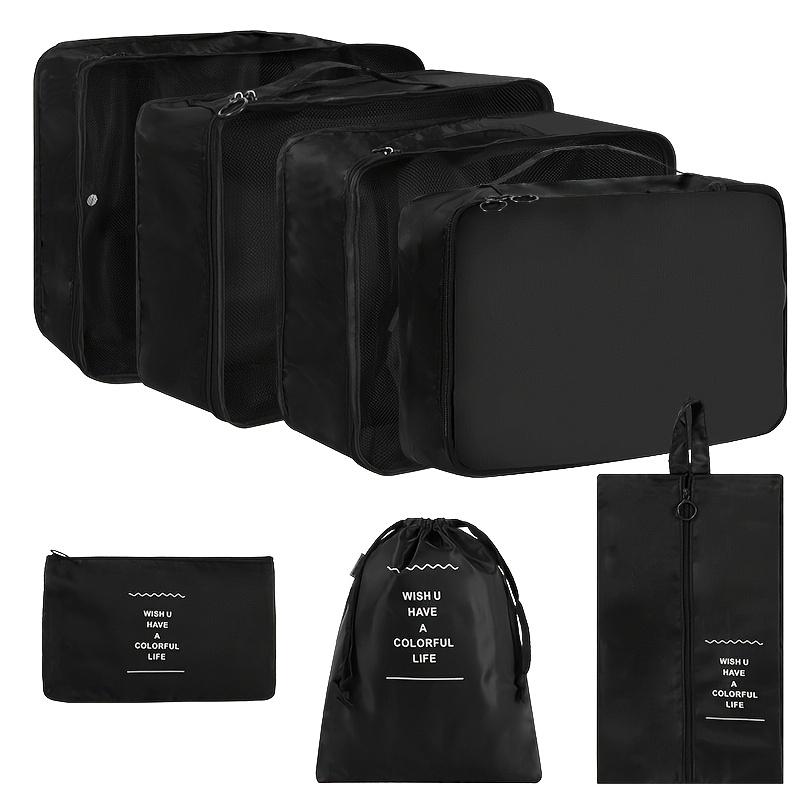 7Pcs Set Travel Bags Organizer Storage Bags Suitcase Packing Cubes Cases Portable Wardrobe Luggage Clothes Shoes Pouch Fold New