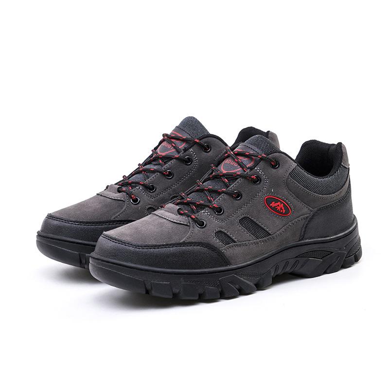 Cold sticky hiking shoes 2025 new outdoor large size sports men's shoes foreign trade tourism hiking anti-velvet labor insurance shoes