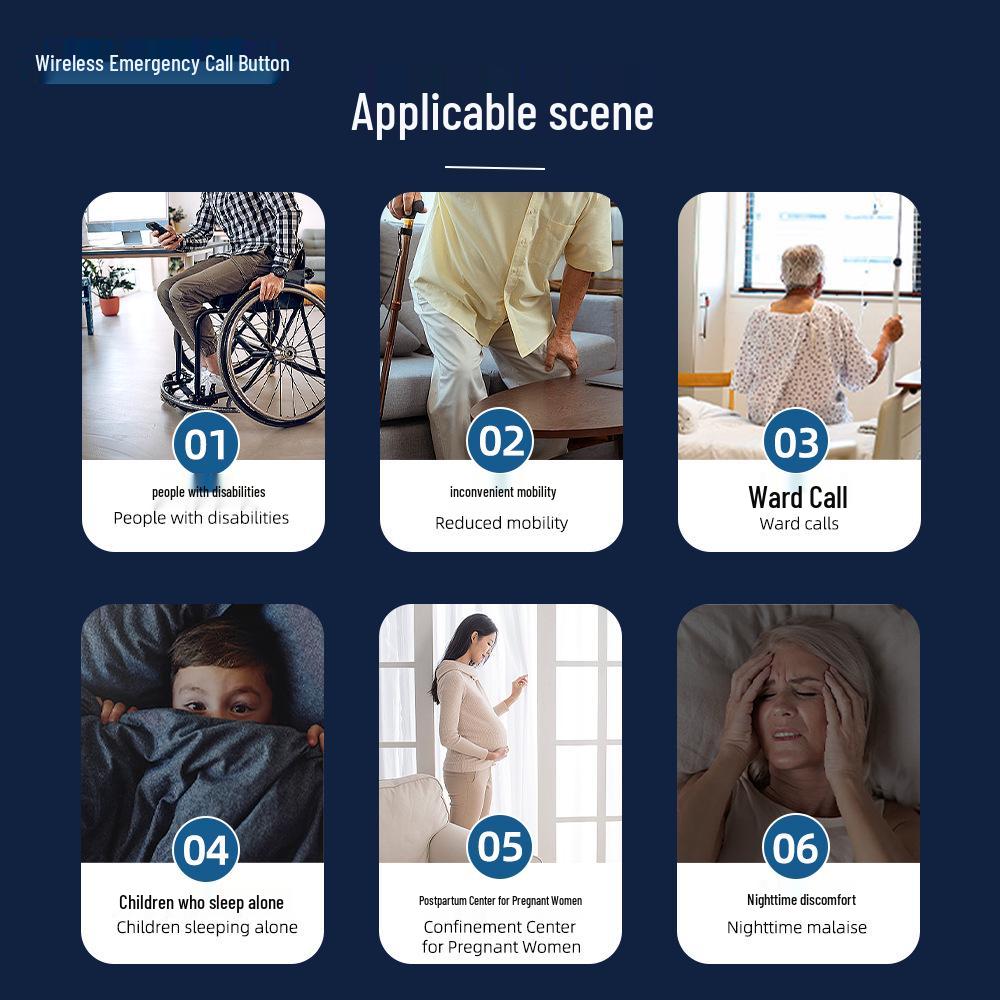 Rechargeable Wireless Doorbell with Waterproof Button, Music, Flash, and Vibration Alerts, 800m Long Range