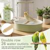 Pet Bird Bath Adjustable Water Flow Parrot Shower Fountain with Speed Control Valve and Quiet Water Pump Bird Cage Accessories