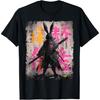 Hip Hop Y2K Vintage Hipster Hare Streetwear Bunny Samurai T-Shirt
