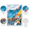 France Bicycle Art Poster Print Road Mountain Bicycle Wall Tour Cycling Race Abstract Canvas Painting Room Home Decor