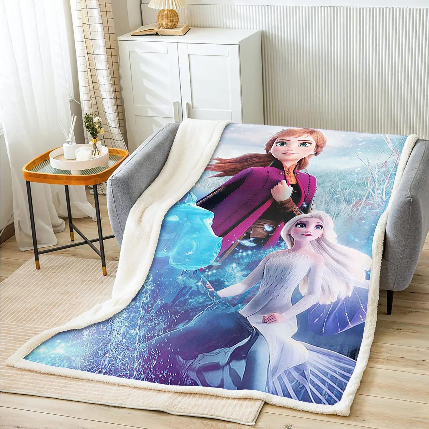 

Холодное сердце печатный пушистый плюшевый аниме одеяло домашний декор микрофибра ткань подходит для детей и взрослых одеяла кровать ребенок зима 30x40in