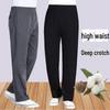 Men's Thickened Warm Straight-Leg Casual Trousers for Autumn and Winter