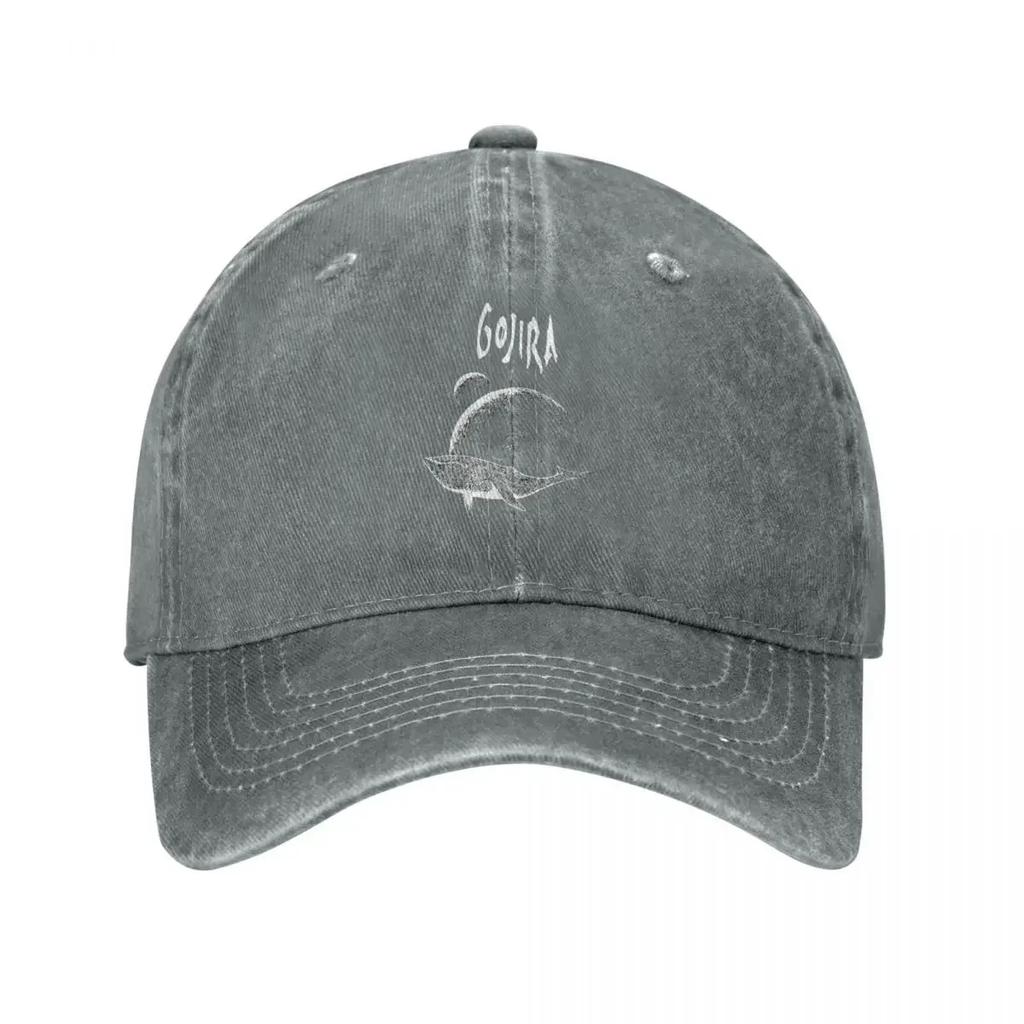Vintage Gojiras Rock Metal Band Baseball Cap Unisex Distressed Washed Sun Cap Outdoor Activities Adjustable Fit Hats Cap