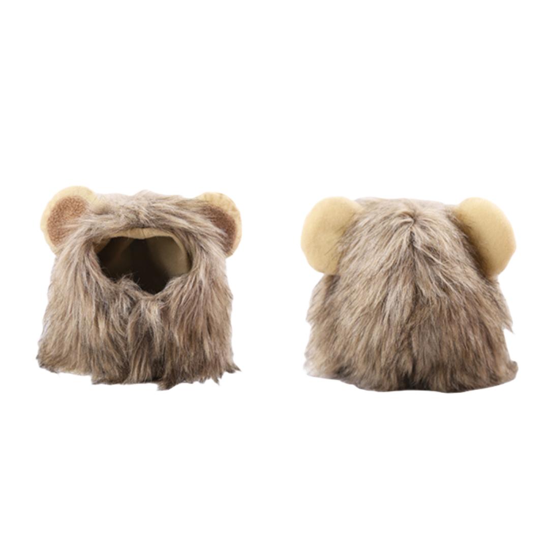 

Lion Mane Wig for Dog Cat Costume Pet Washable Comfortable Fancy Lion Hair Cat Clothes Dress for Halloween Easter Festival Party S