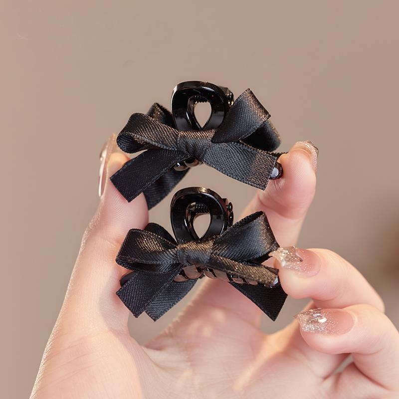 Mini Bow Claw Clip for Women - Elegant 2026 Side Clip & Bangs Accessory