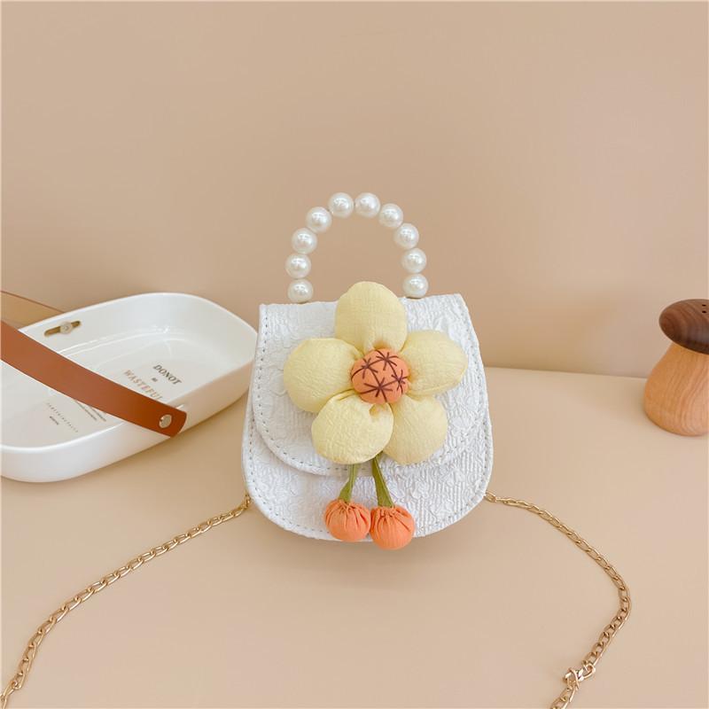 Fresh Flower Children's Bag 2025 Autumn New Chain One Shoulder Crossbody Bag Fashion Portable Decorative Bag