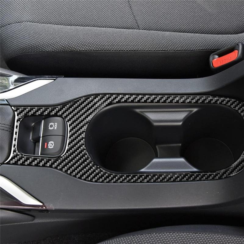 High Quality Carbon Fiber For Toyota Corolla / Cross - Center Control Water Cup Holder Cover Trim Interior Replacement