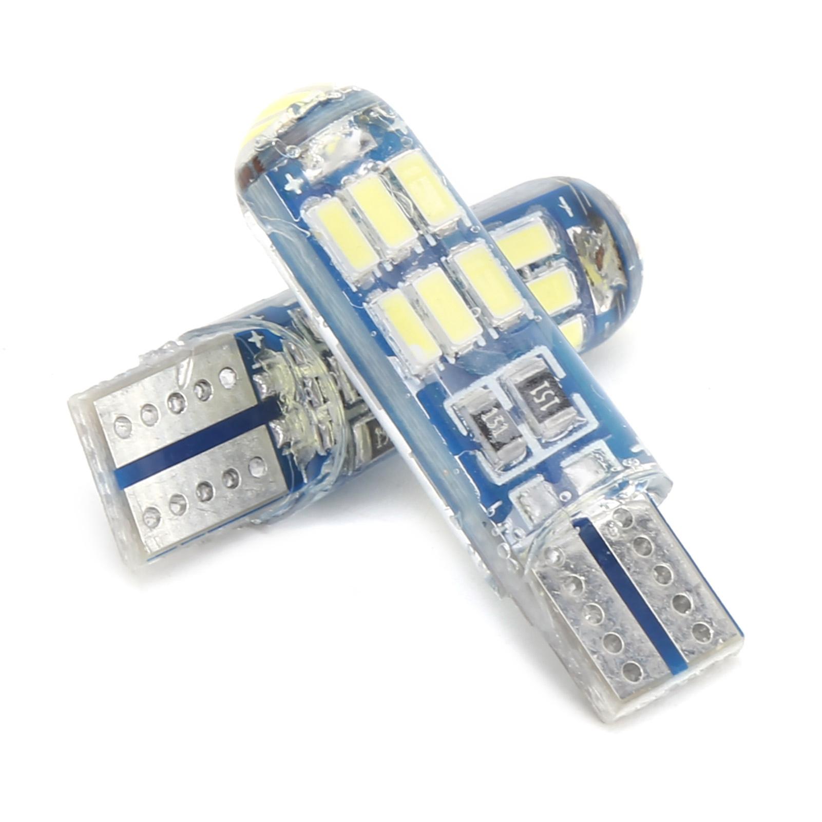 

2 шт. Автомобильный клиновидный габаритный фонарь Мигающий стробоскоп Водонепроницаемый RGB Маленькая лампа ЛампочкаБелый белый