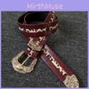 Brand Womens Pu Leather Belt With Gold Buckle For Casual Fashion And Retro Style