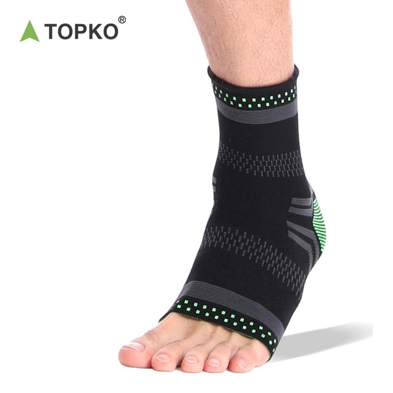 TOPKO Stocked Sports Ankle Brace Knitting Breathable Ankle Brace for Sprain S