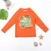 Boys' Long Sleeve Graffiti Print Swimsuit - 2025 Two-Piece Set