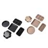 6pcs Bakeware Set Loose Bottom Carbon Steel Anti Stick Baking Pans Set for Toast Muffin Pizza