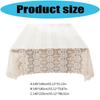 Nonslip Florals French Lace Tablecloth Polyester Fabric Easy Cleaning for Home Dining Table Cover