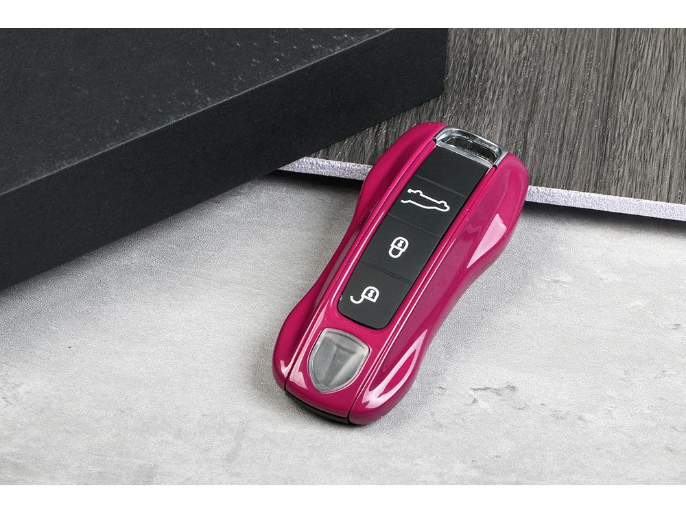 Porsche Key Shell for Cayenne, Macan, 911, Panamera, 718, Taycan - Starlight Gem Red