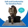 MIGHTY MONKEY Waterproof BPA Free Cat Litter Box Trapping Mat, Easy Clean Floors, Textured Backing, Soft on Sensitive Kitty Paws, Cats Accessories,