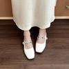 Baotou Half Slippers Women's New Versatile Outer Wear Fashion Heightening Pearl Sandals