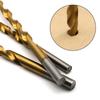 13-Piece Titanium-Coated HSS Straight Shank Twist Drill Bit Set, 1.5-6.5mm for Wood and Plastic Drilling