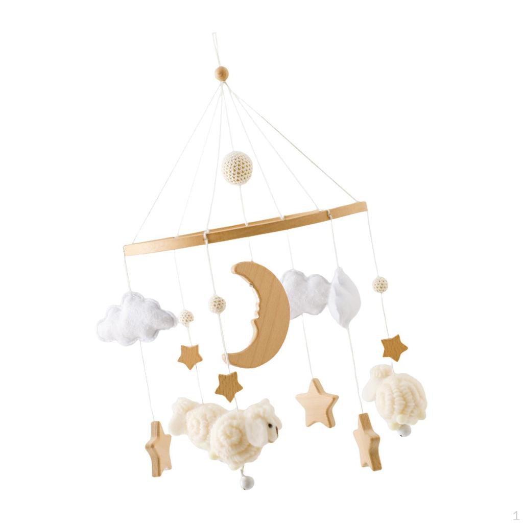 Crib Mobile Felt Hanging Decoration Early Development Nursery Decor Newborn Rattles Bed Bell Toy for