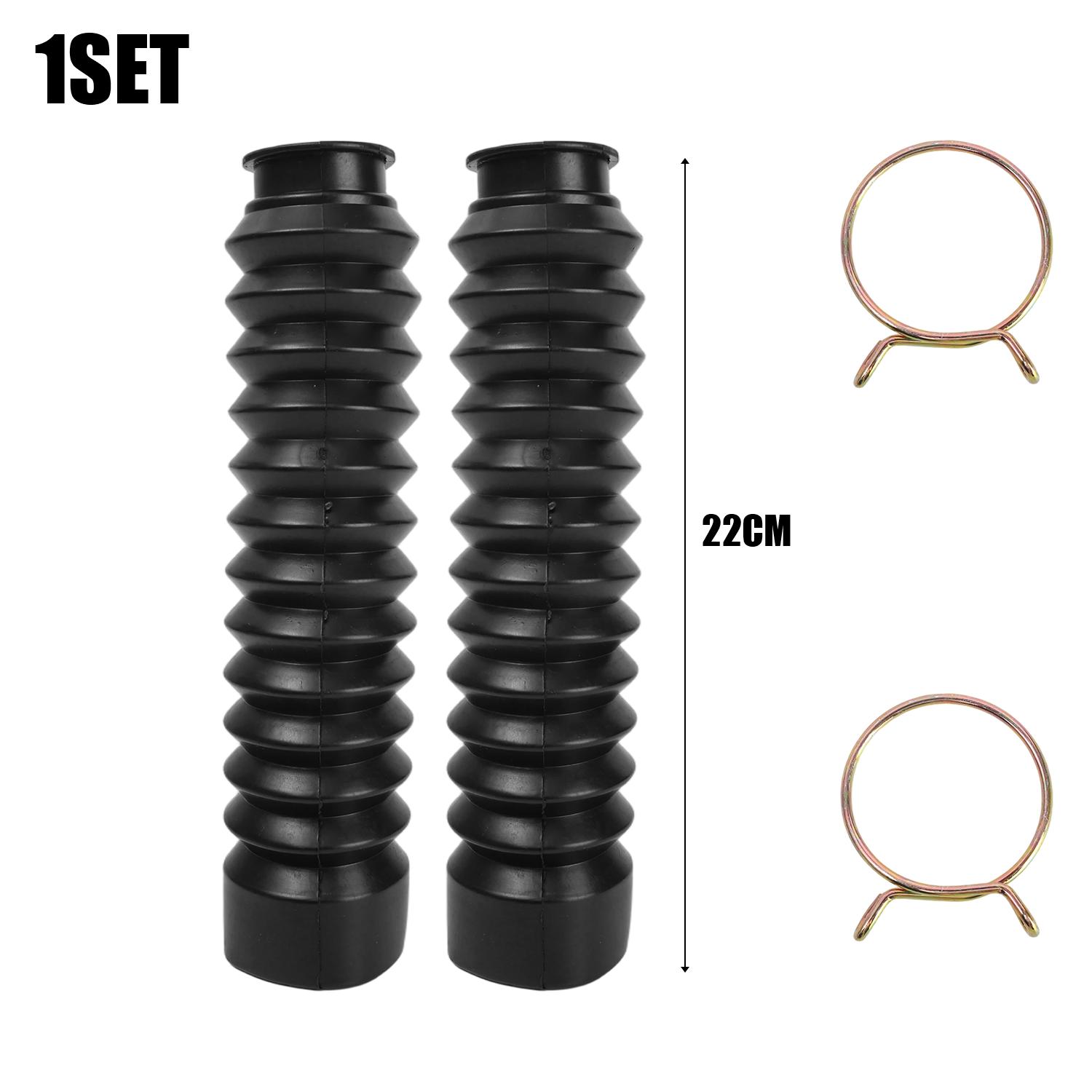 

2Pcs Motorcycle Front Fork Shock Absorber Dust Cover Rubber Gaiters Gators Boots Dustproof Sleeve Protector Damping Accessories