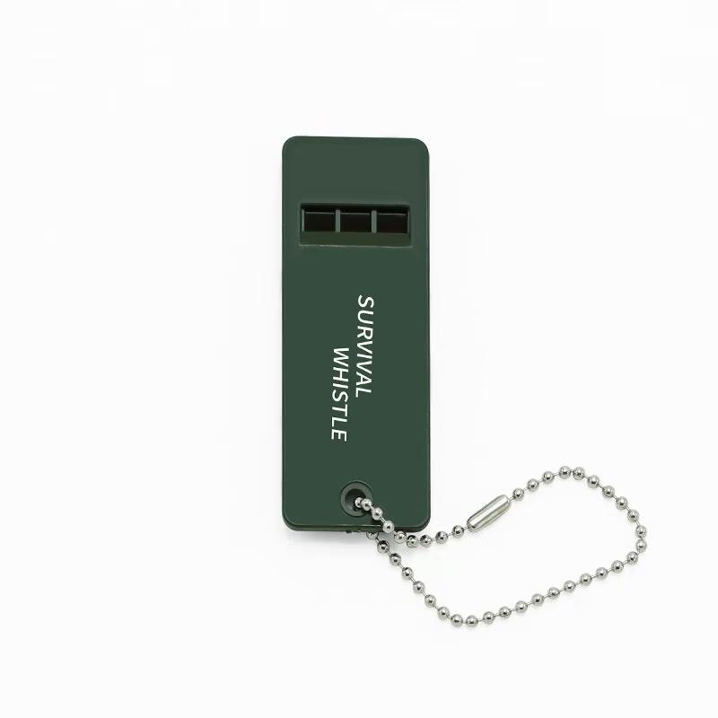 Outdoor Sports Tri-Frequency Survival Whistle High-Pitched First Aid Life-Saving Earthquake Signal Alarm