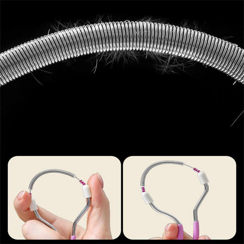 1/2/5/10PCS Handheld Spring Facial Epilator for Women - Remove Unwanted Hair On Upper Lip Chin Face - Smooth Skin Epilator