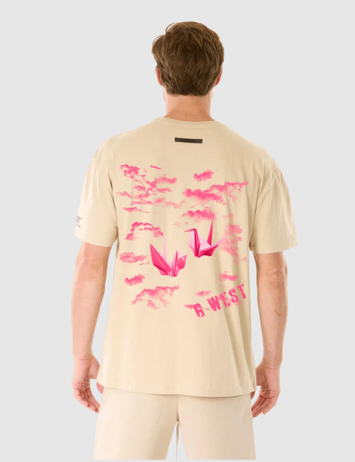 G WEST CRANE T-SHIRT - OXFORD TAN S