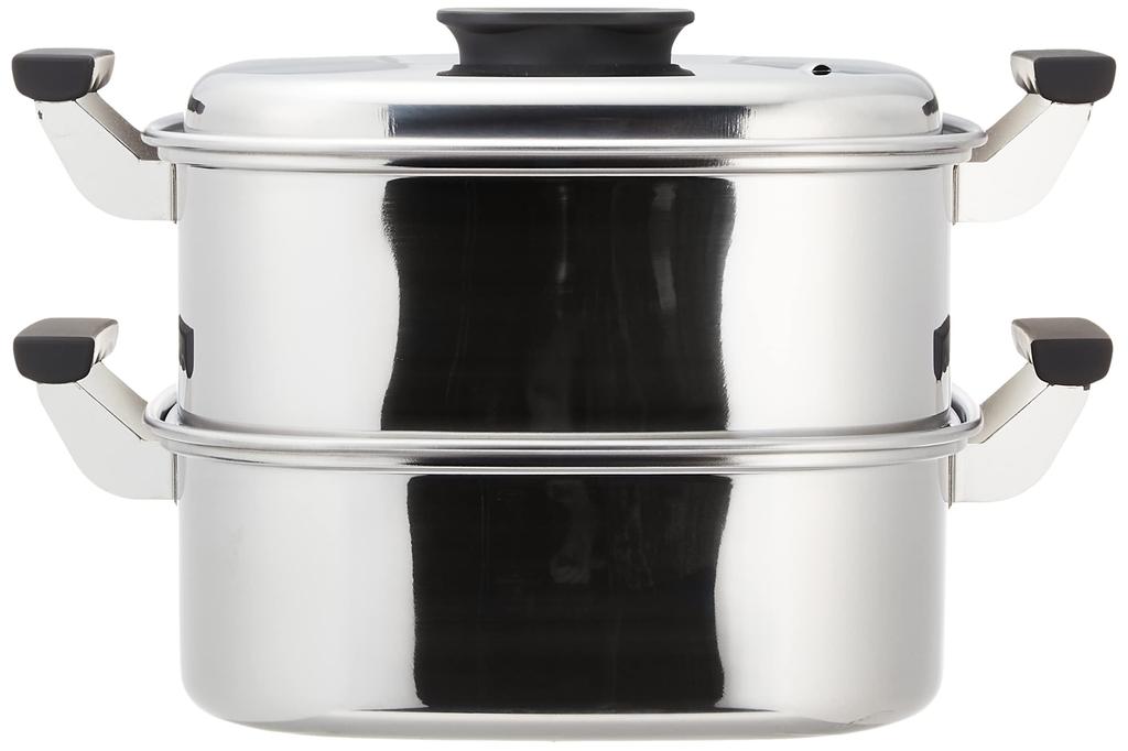 Mikojima Seisakusho Tojirushi Kvadratisk Ångkokare 2 Våningar 27cm 18-0