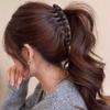 Pinza a Banana Spessa per Capelli da Donna – Accessorio Fermacoda Alto, Spirale Verticale