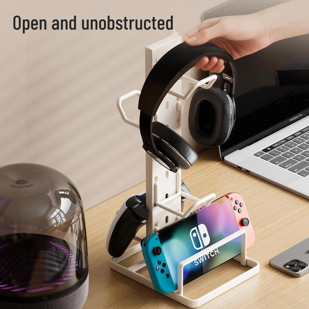 Adjustable Headphone & Game Controller Stand: Multifunctional Hook Rack