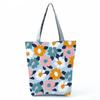 High Capacity Shoulder Bag Shopping Bags Bright Colors Floral Print Handbag Casual Travel Multi Functional Beach Bag Commuting Tote Bag