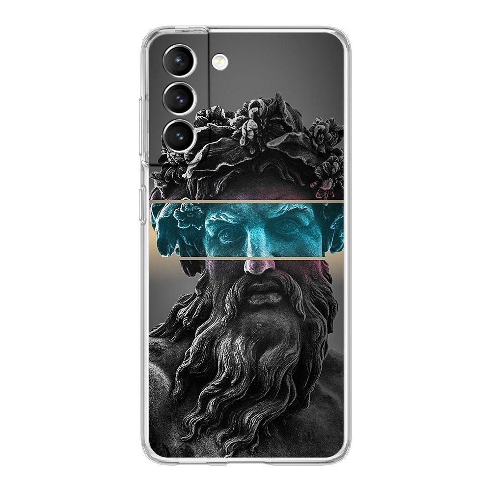 

Прозрачный чехол-бампер для Samsung Galaxy S25 S24 S23 S22 S20 S21 FE Ultra S25 Edge Plus 5G Модный Древнегреческие статуи for Samsung S25 Edge
