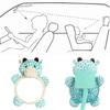 Car Baby Mirror Interior Rearview Kids Monitor Mirrors For Safety Rear Seat Headrest Baby Mirrors Cute Cartoon Animal Mirror