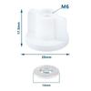 Fixed Replacement Rear Nut White 2.5Cm 6Mm Fixed Replacement For 6Mm Screws Toilet Lid Bottom High Quality
