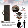 CONTACT'S Genuine Leather Men Handbag Passport Cover Card Holder Pen Slot Family Travel Passport Clutch Bag