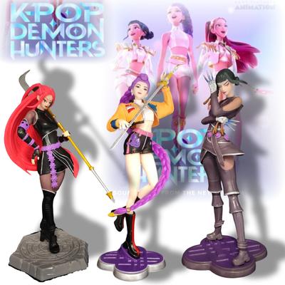 Anime Kpops Łowcy Demonów Figurka Rumi Zoe Mira Model Peryferyjny Kolekcja Postaci Dekoracja Statua na Biurko Prezent dla Dzieci