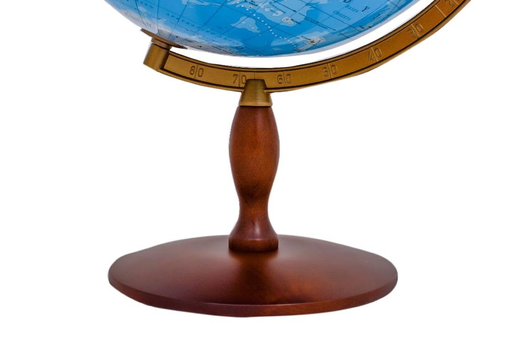 Physical Globe 42 Cm. Wooden Base