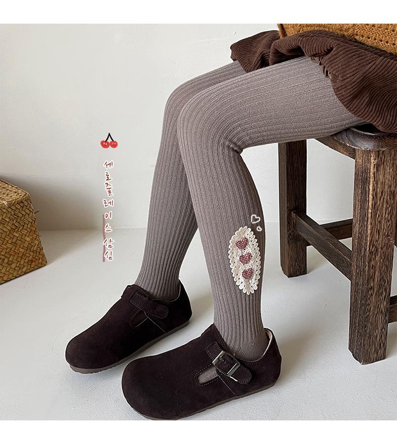 Minliu Autumn & Winter Candy Color Knitted Leggings for Girls - Baby Pants Outerwear & Tights Socks Combo