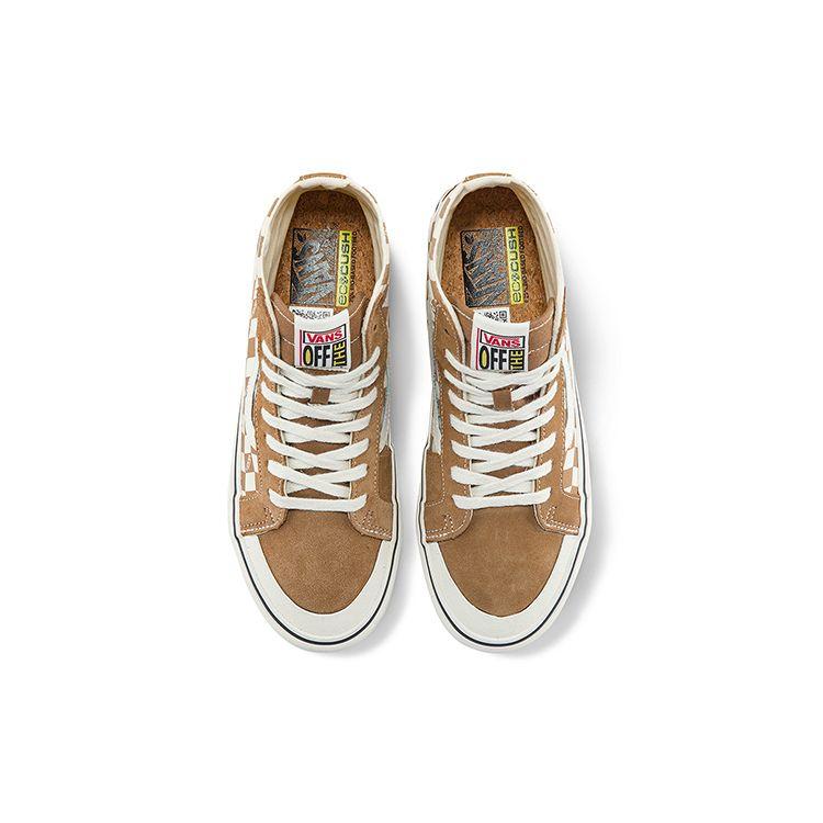 Vans Sk8-Hi High-Top Skate Shoes Unisex Sneakers Brown White VN0A4BX7TBN