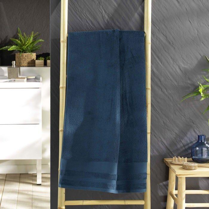 Towel or Bath Sheet 70 X 130 Cm Tendresse Sapphire Blue