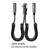 66W Fast Charging Spring Retracted Data Cable Type C 90 Degree Angled Connector For Mobile Phone Multiple Device