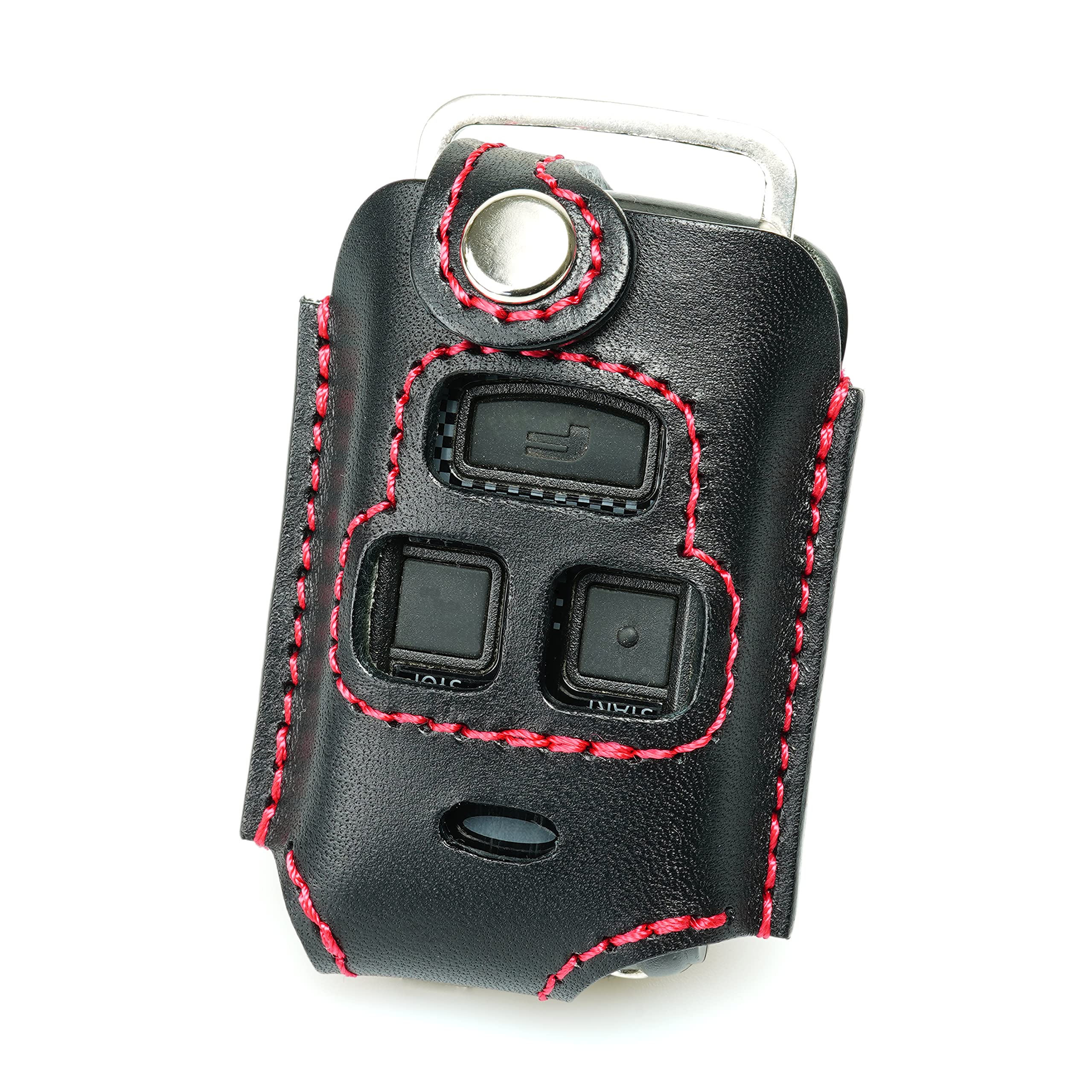 

Оригинальный кожаный стартер двигателя для Toyota Daihatsu и Nissan [Kecha-ya] (Черный Красный) Raize, Roomy, Rocky, Thor, Tanto, Subaru, Mitsubishi, чёрный