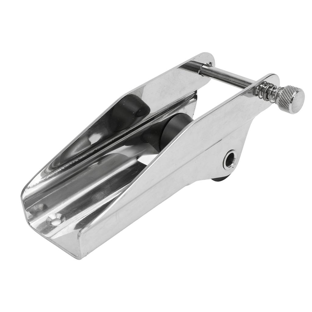 Boat Anchor Roller Stainless Steel 200mm Polished Marine Bow Roller Holder with Spring Pin for Trailer Yacht