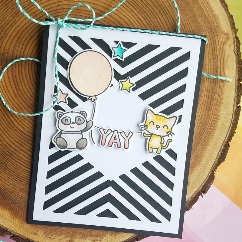 Grid Background Box Metal Cutting Die Stencils Scrapbook Photo Album Paper Card Decorative Craft Die