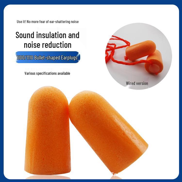 3M Bullet Earplugs for Noise Reduction and Hearing Protection in Industrial Settings, Sleep, and Study.