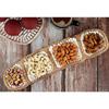 Christmas Decor Eximious India 4 Slots Cheese Platter Tray Rustic Wooden, Cheese Serving Platter for Party, Wedding, Home Decoration, Cheese Board