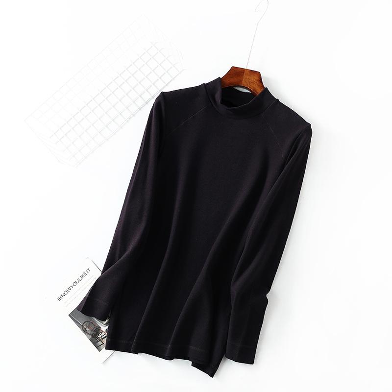 Men's Self-Heating Velvet Brushed Turtleneck Long-Sleeve Shirt for Autumn/Winter