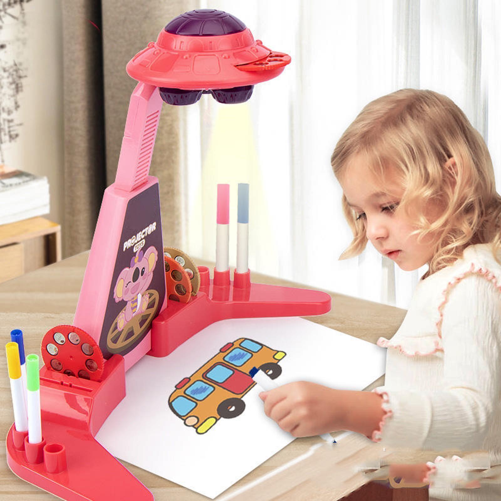 

Детский проектор для рисования, художественный проектор для рисования, включает в себя 6 слайдов, 48 проецируемых изображений, 1 мл one size красный