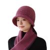 25 Autumn And Winter Warm Rabbit Fur Hat Women'S Middle-Aged And Elderly Cold-Proof Ear Protection Hat Fashionable Versatile Knitted Hat Big